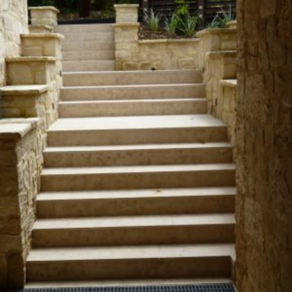 stone garden steps